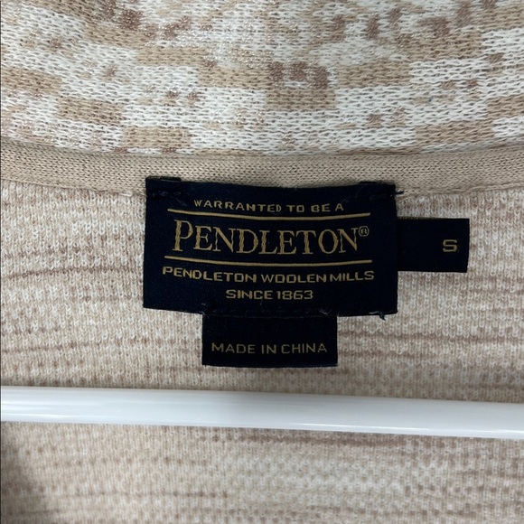 Pendleton Beige Patterned Cardigan - Picture 3 of 7